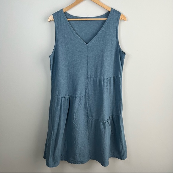 cut loose Dresses & Skirts - Cut Loose Dress XL Women’s Cotton Linen Lagenlook Blue Sleeveless Vintage Boho